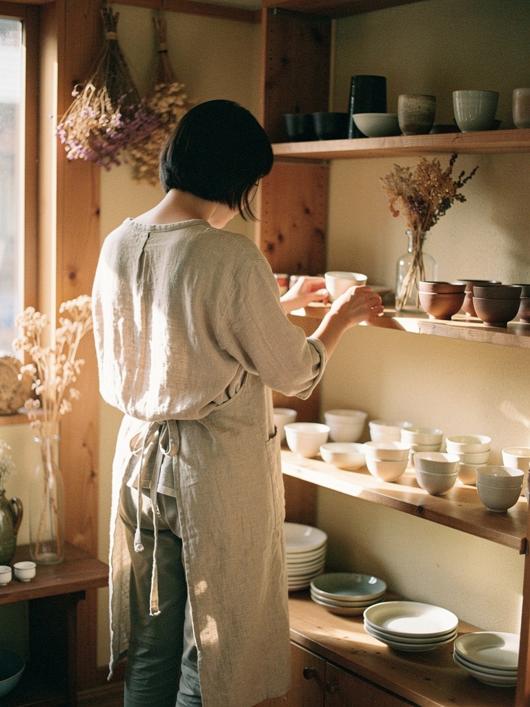 町のお店の店主さん